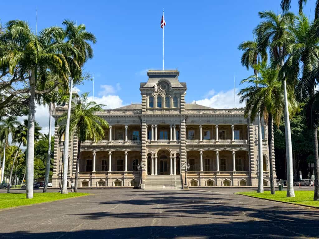 Iolani Palace in Honolulu, Oahu