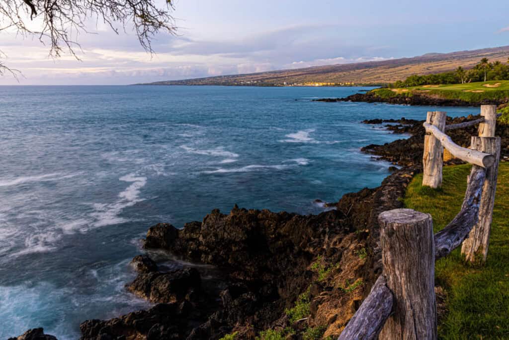 View of the Pacific Ocean from the Ala Kahakai Trail on the Big Island of Hawaii