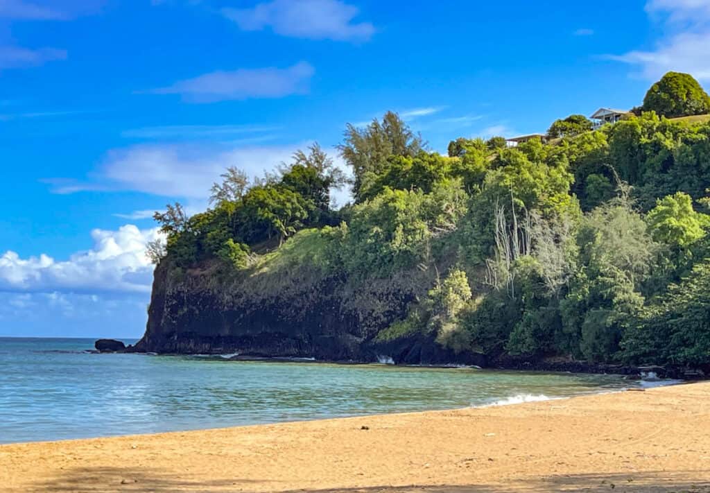 Kalihiwai Beach in Kauai, Hawaii