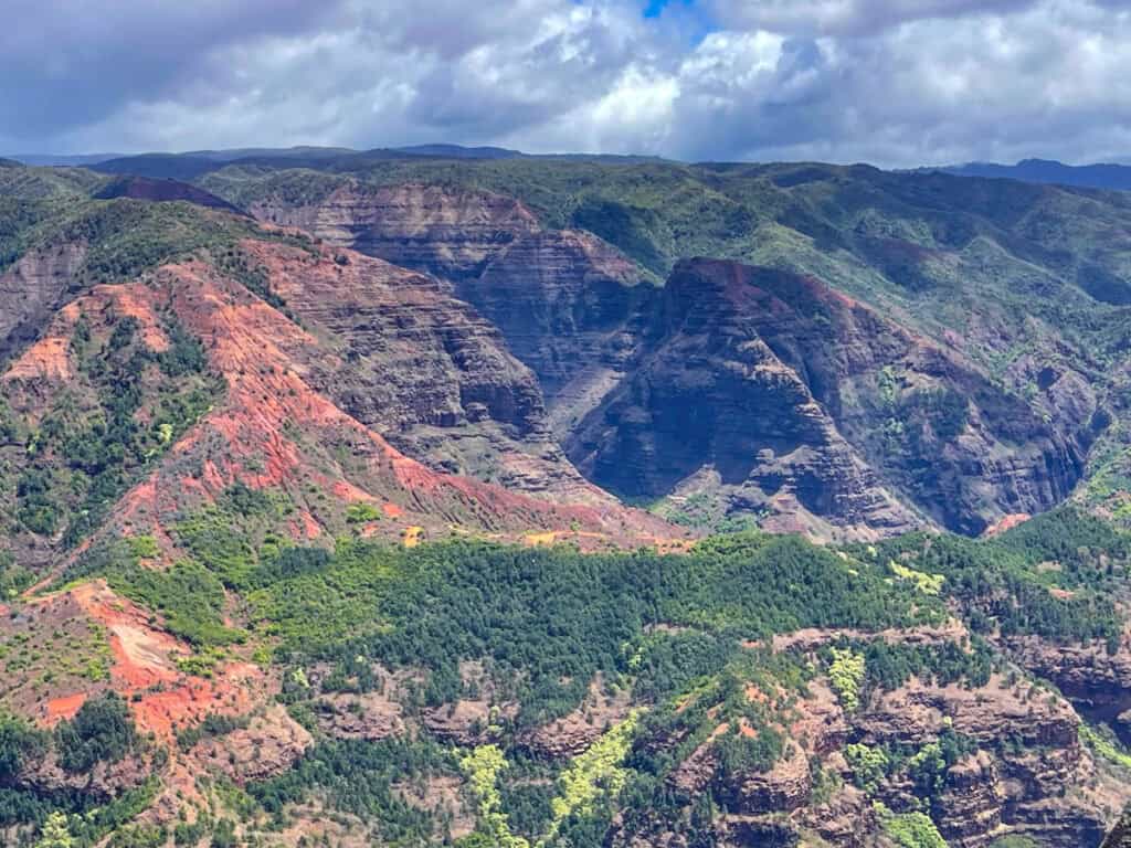 A view of the Waimea Canyon in Kauai, Hawaii