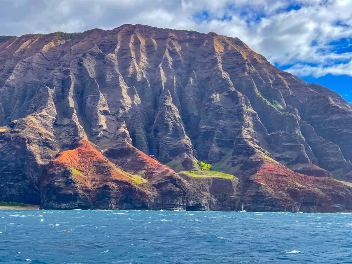 The cliffs of the Na Pali Coast in Kauai, Hawaii