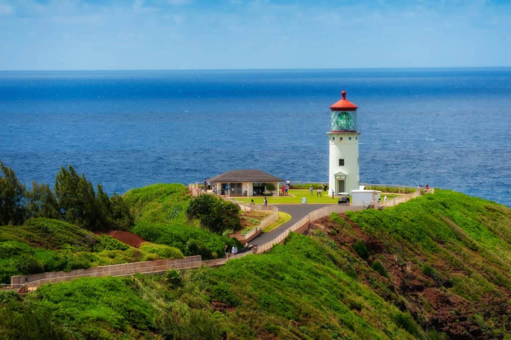 Paved Trail to the Kilauea Lighthouse in Kauai, Hawaii